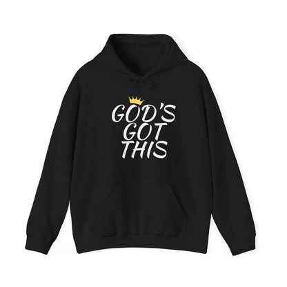 God's Got This Black Unisex Graphic Hoodie - Radiate Good Merch