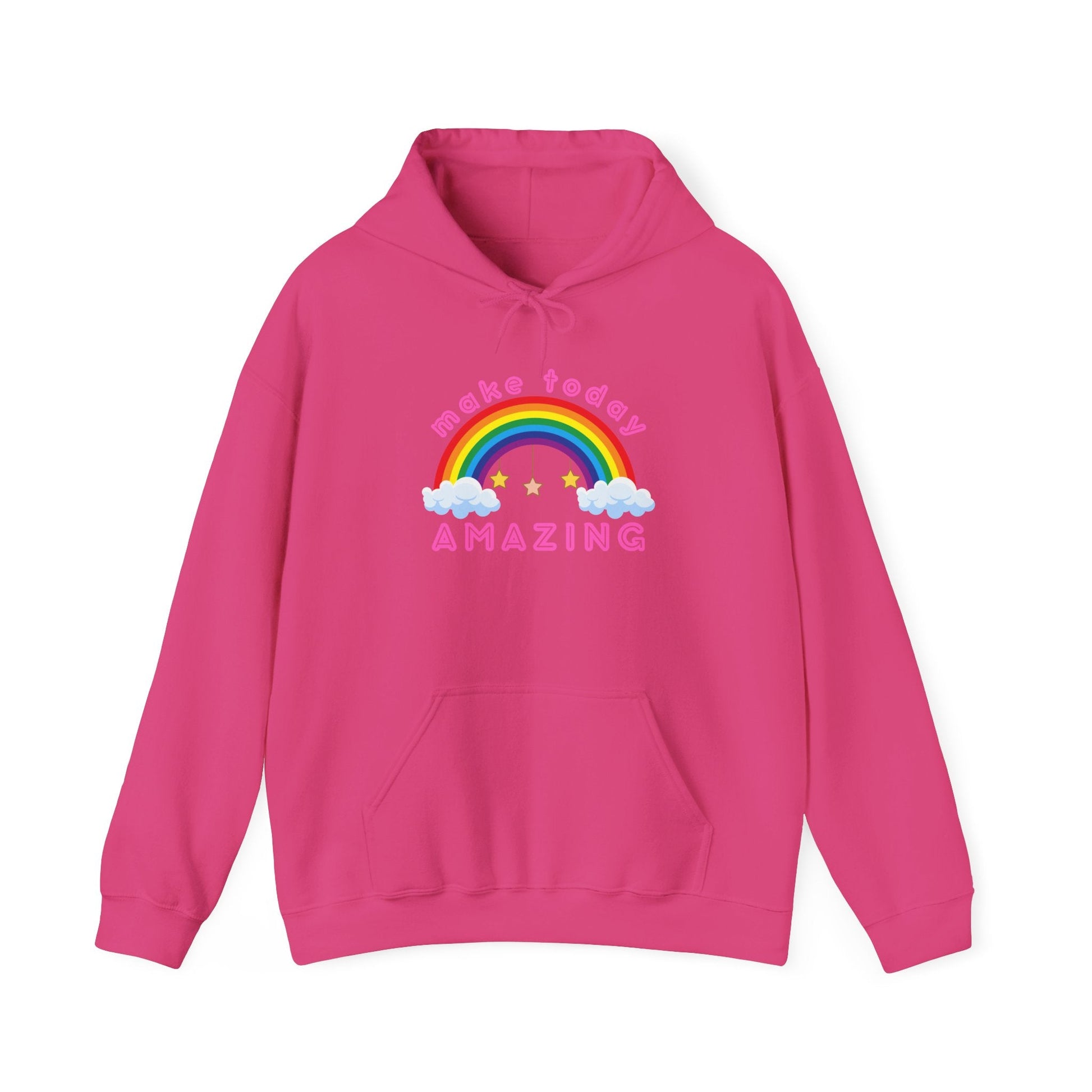 Make Today Amazing Pink Unisex Graphic Hoodie - Radiate Good Merch