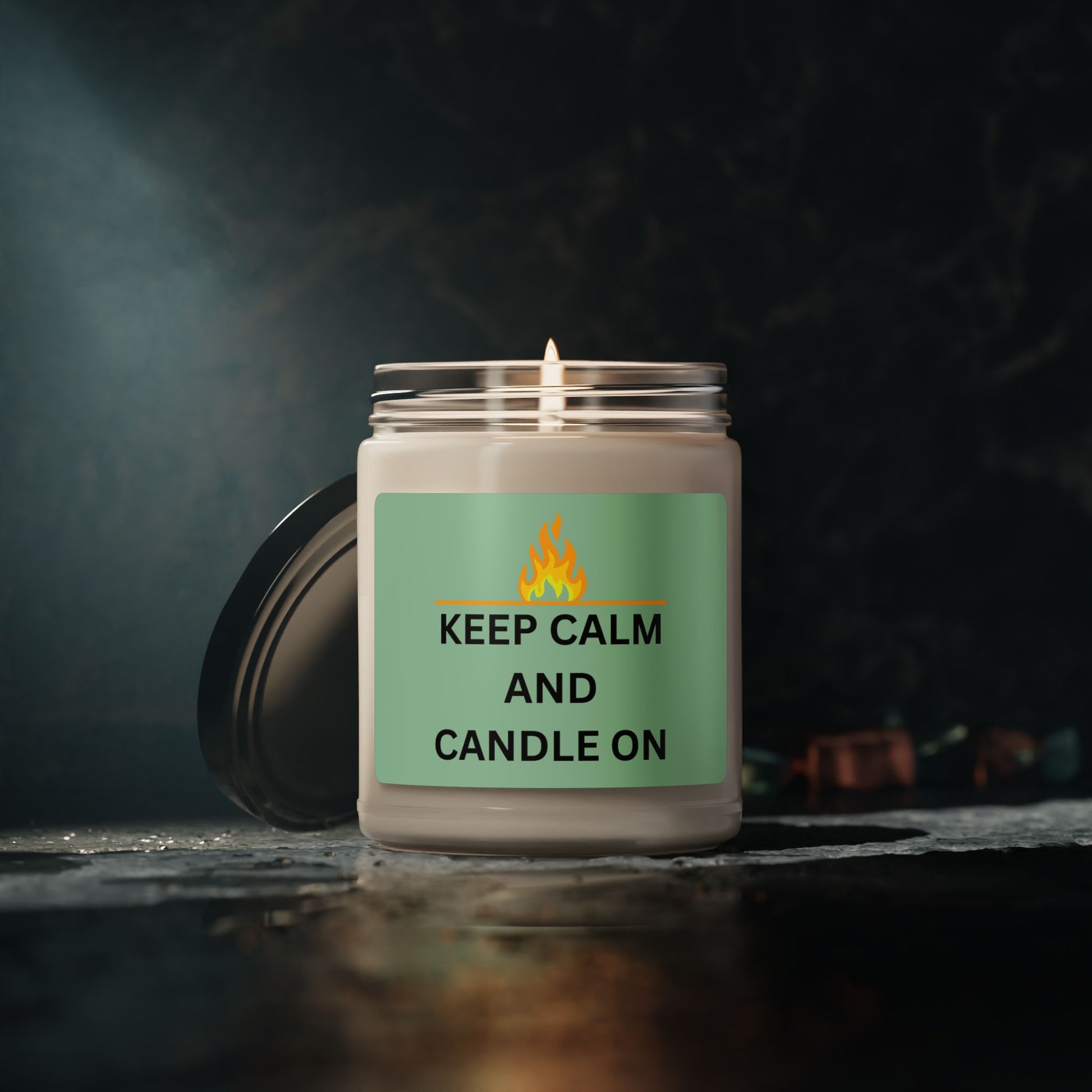 Keep Calm and Candle On - Soy Candle, 9oz - Radiate Good Merch