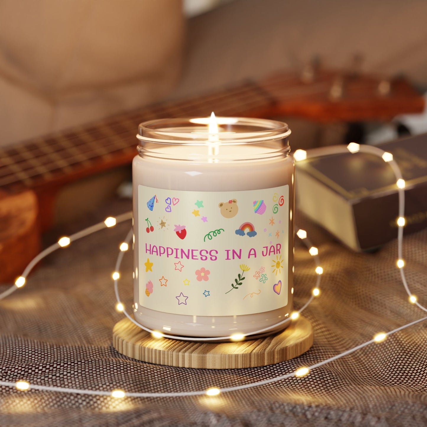 Happiness in a Jar - Soy Candle, 9oz - Radiate Good Merch