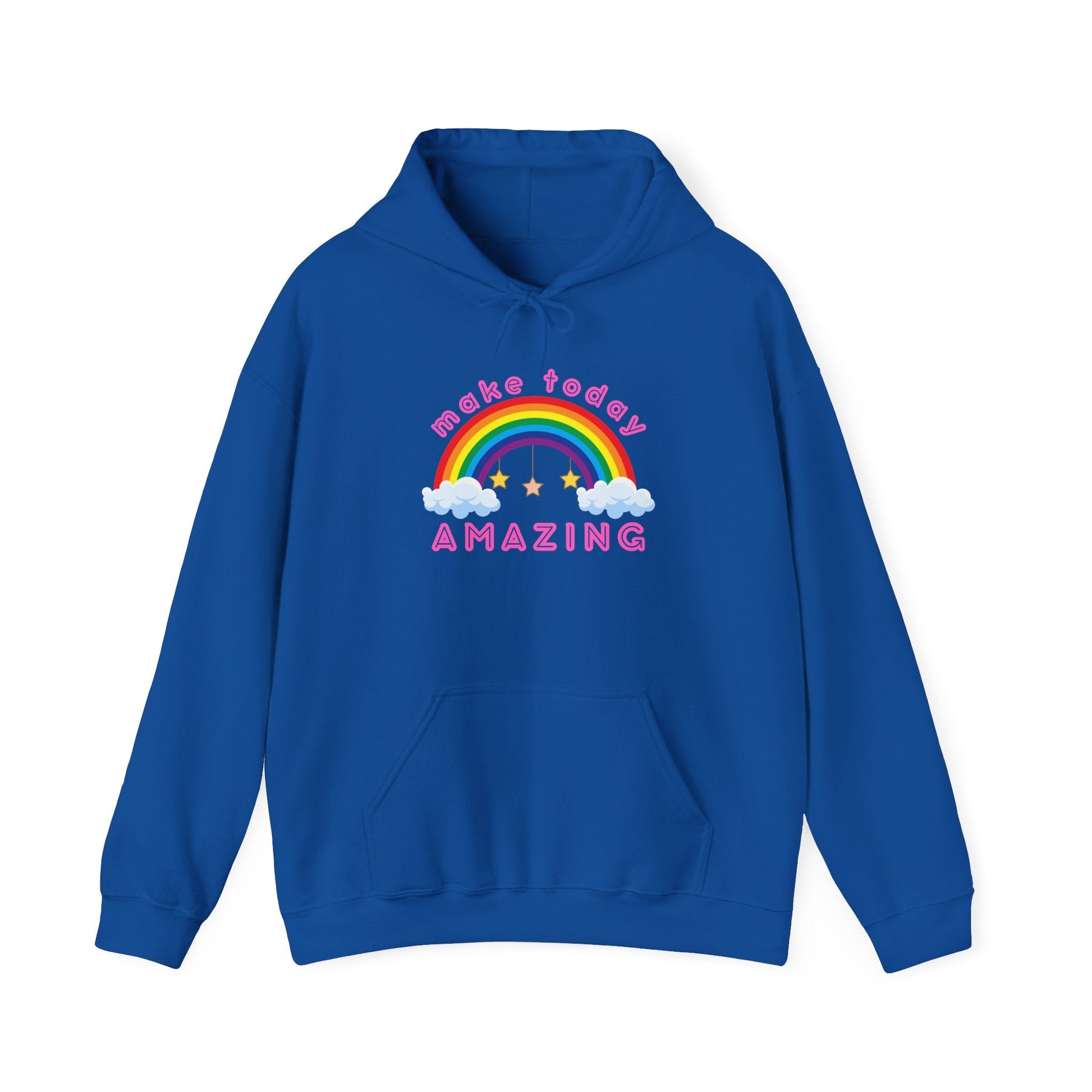 Make Today Amazing Blue Unisex Graphic Hoodie - Radiate Good Merch