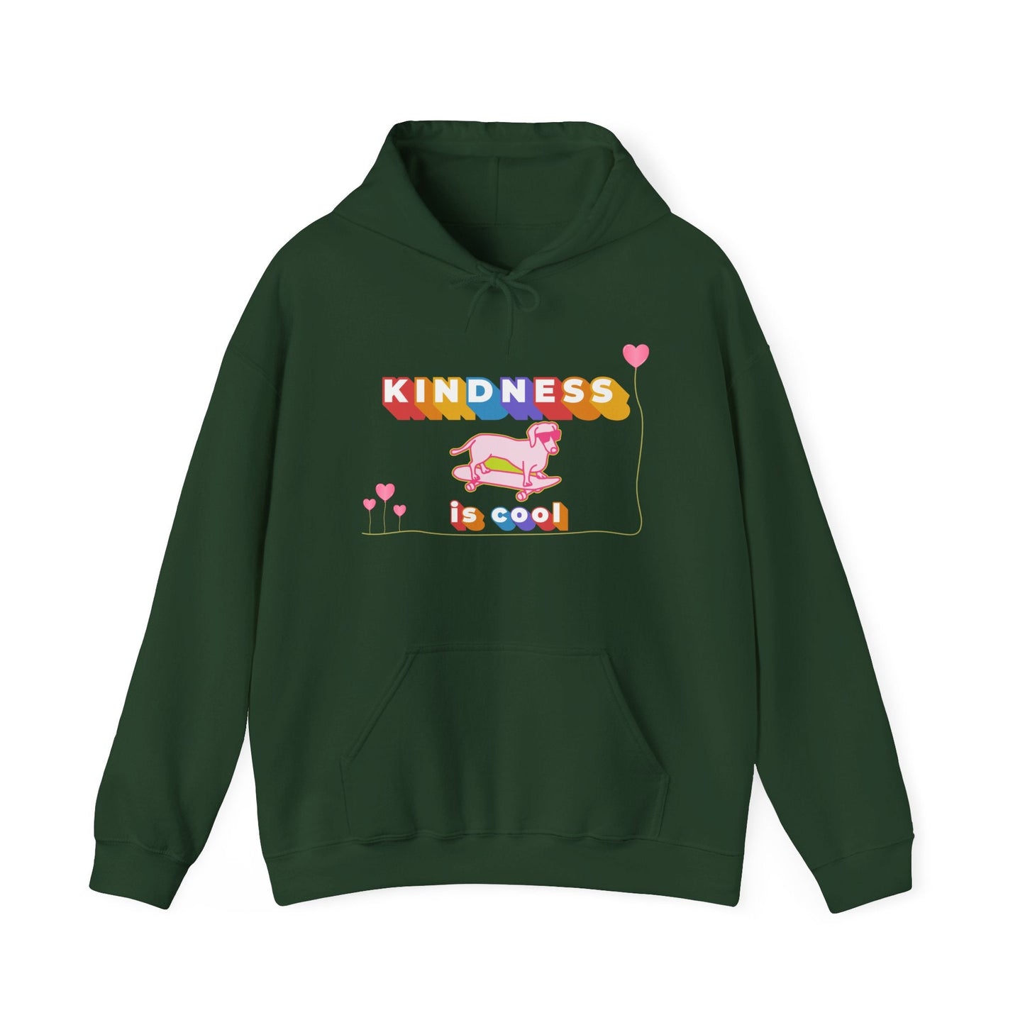 Kindness Is Cool Unisex Graphic Hoodie - Radiate Good Merch