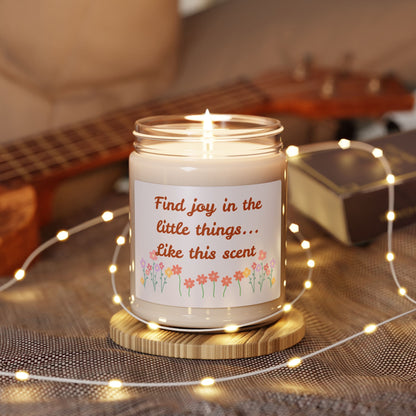 Find Joy In The Little Things - Soy Candle, 9oz - Radiate Good Merch