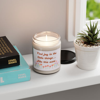 Find Joy In The Little Things - Soy Candle, 9oz - Radiate Good Merch