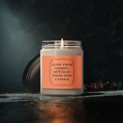 Glow From Within - Soy Candle, 9oz - Radiate Good Merch